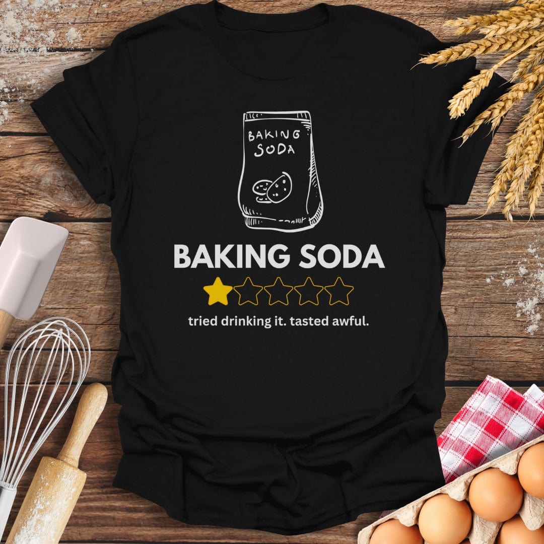 Baking Soda: 1 Star Review T-Shirt Black / S Baking Threads