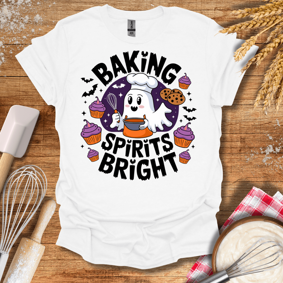 Baking Spirits Bright T-Shirt White / S Baking Threads