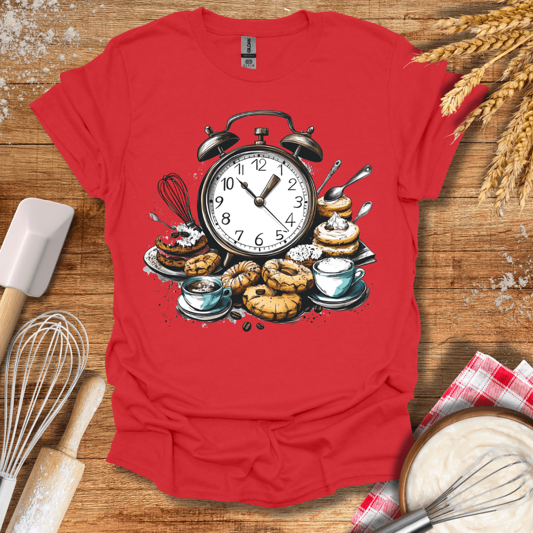 Baking Time T-Shirt Red / S Baking Threads