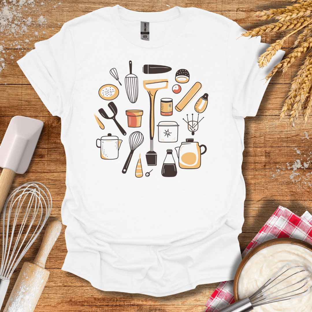 Baking Tools Collection T-Shirt White / S Baking Threads