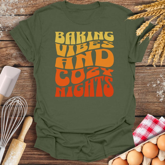 Baking Vibes T-Shirt Military Green / S Baking Threads