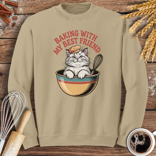 Baking With My Best Friend Sweatshirt Baking Threads