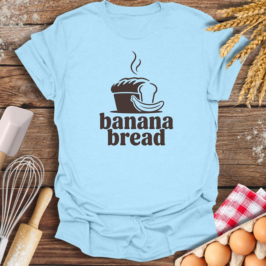 Banana Bread T-Shirt Light Blue / S Baking Threads