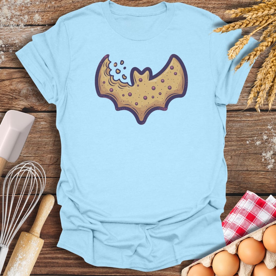 Bat Cookie T-Shirt Light Blue / S Baking Threads