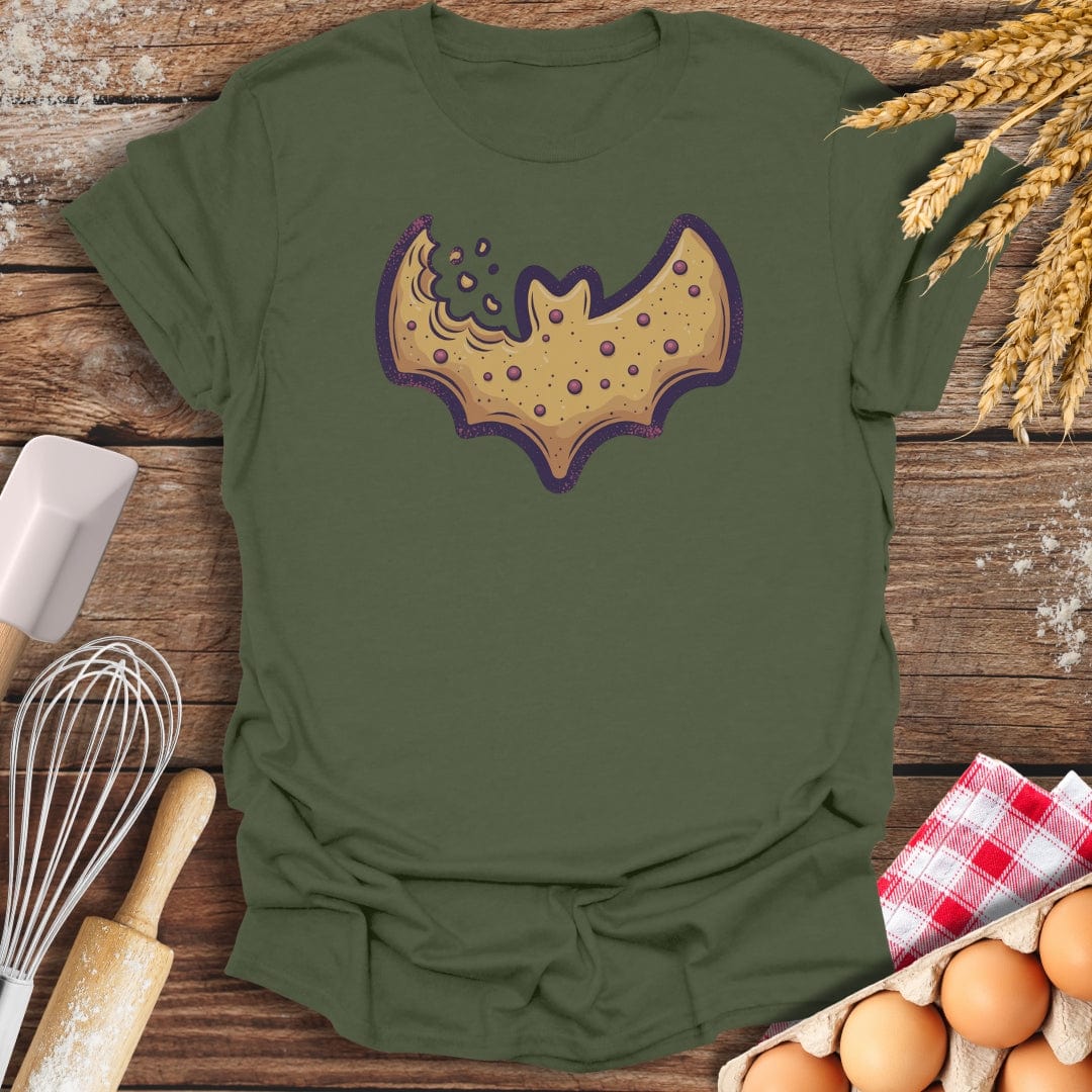 Bat Cookie T-Shirt Military Green / S Baking Threads