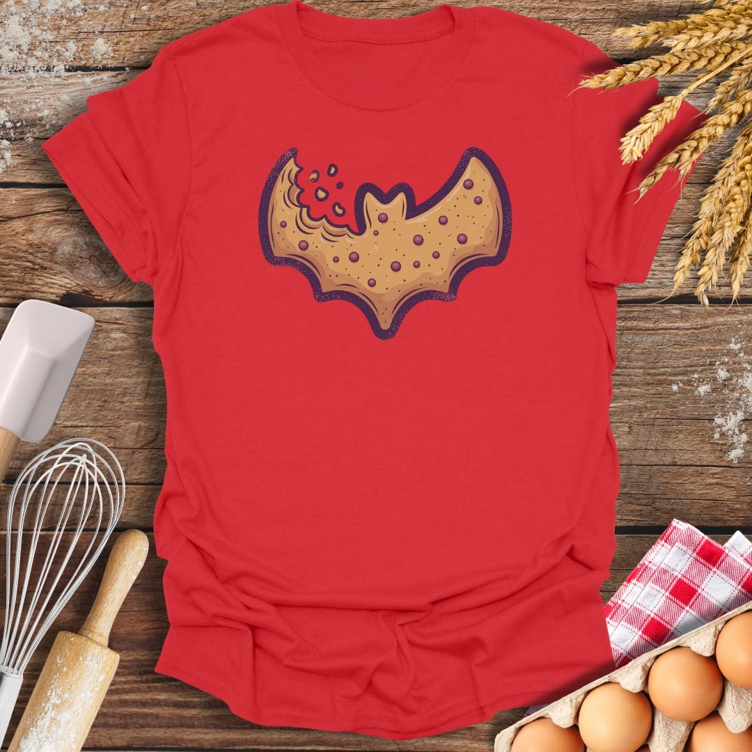 Bat Cookie T-Shirt Red / S Baking Threads