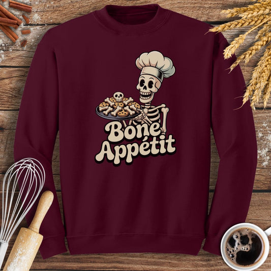 Bone Appetit Sweatshirt Baking Threads