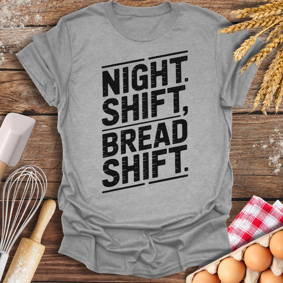Bread Shift T-Shirt Sport Grey / S Baking Threads