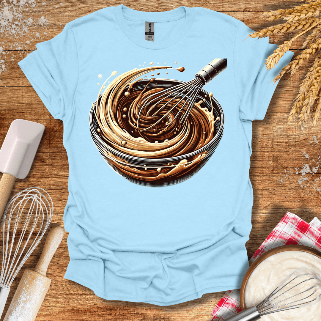 Brownie Batter T-Shirt Light Blue / S Baking Threads