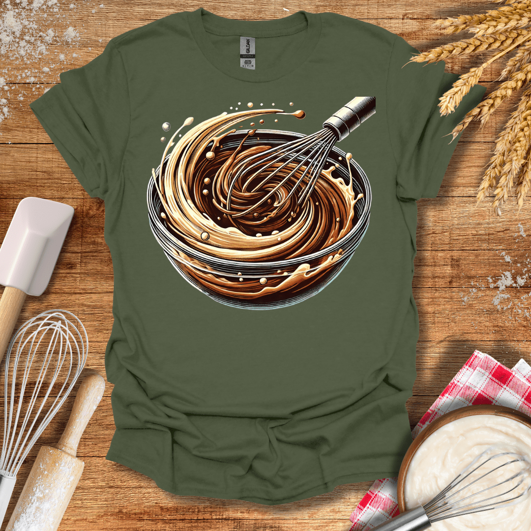 Brownie Batter T-Shirt Military Green / S Baking Threads