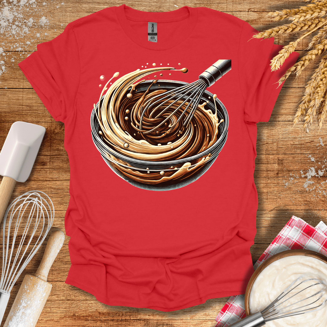 Brownie Batter T-Shirt Red / S Baking Threads