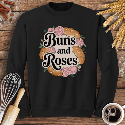 Buns And Roses Sweatshirt Baking Threads