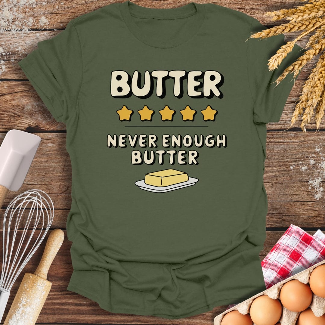 Butter: 5 Star Review T-Shirt Military Green / S Baking Threads
