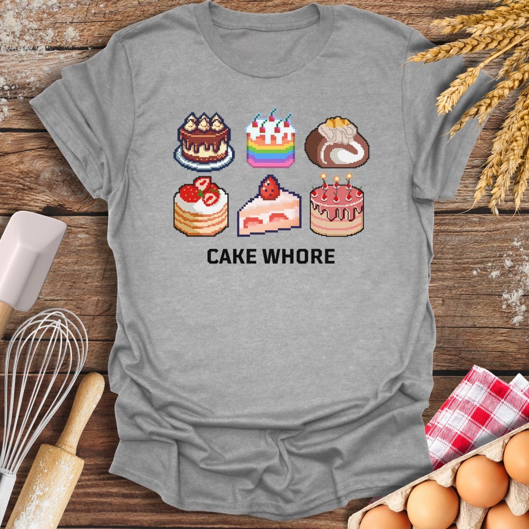 Cake Wh*re T-Shirt Sport Grey / S Baking Threads