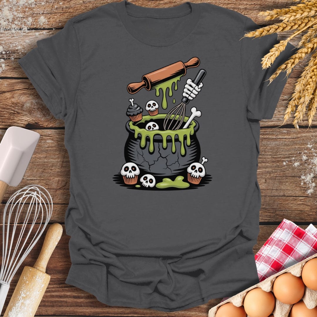 Cauldron Confections T-Shirt Charcoal / S Baking Threads
