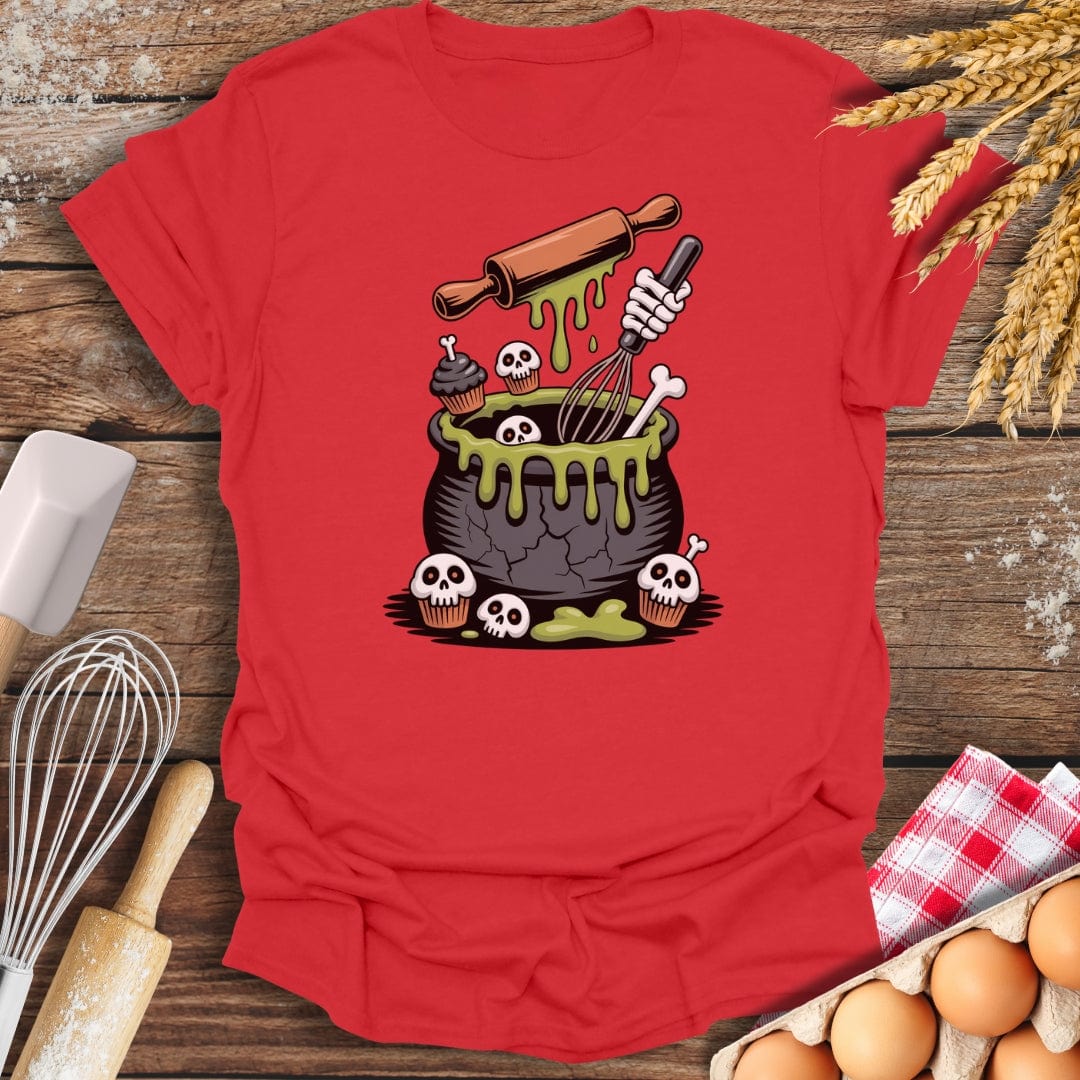 Cauldron Confections T-Shirt Red / S Baking Threads