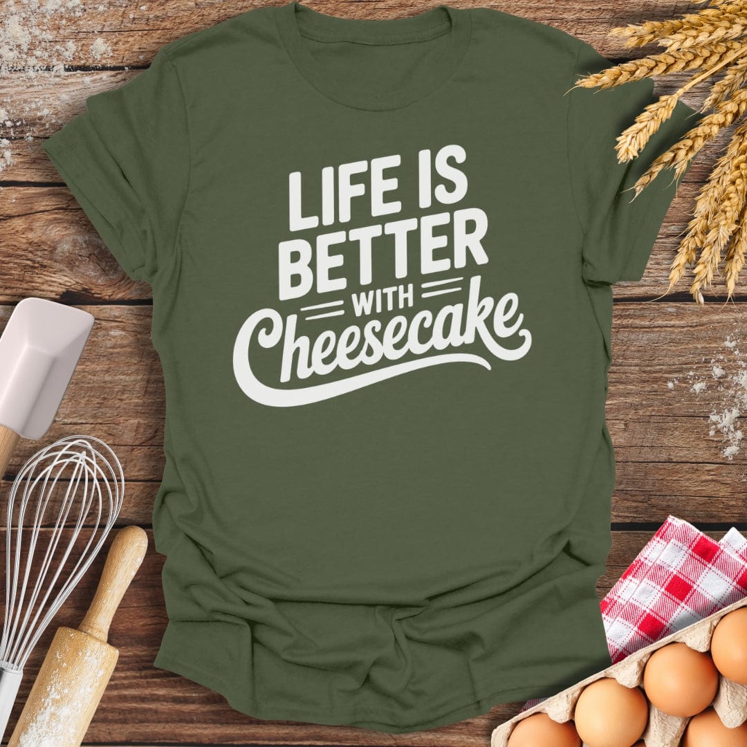 Cheesecake Life T-Shirt Military Green / S Baking Threads