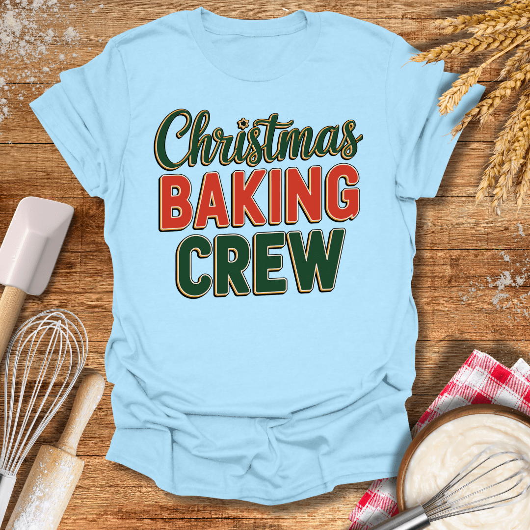 Christmas Baking Crew T-Shirt Light Blue / S Baking Threads