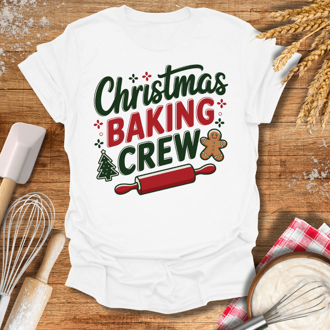 Christmas Baking Crew T-Shirt White / S Baking Threads