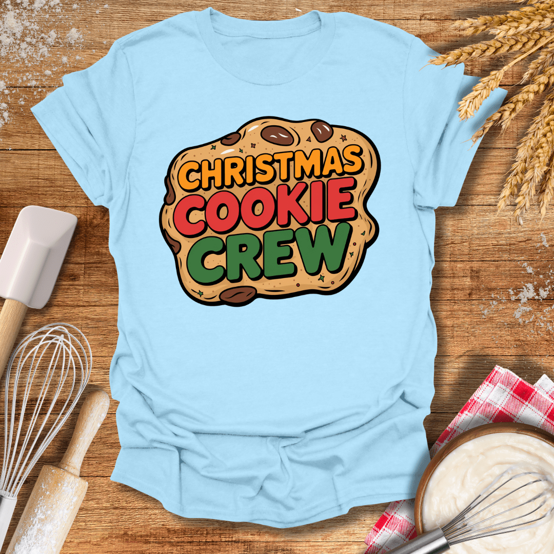 Christmas Cookie Crew T-Shirt Light Blue / S Baking Threads