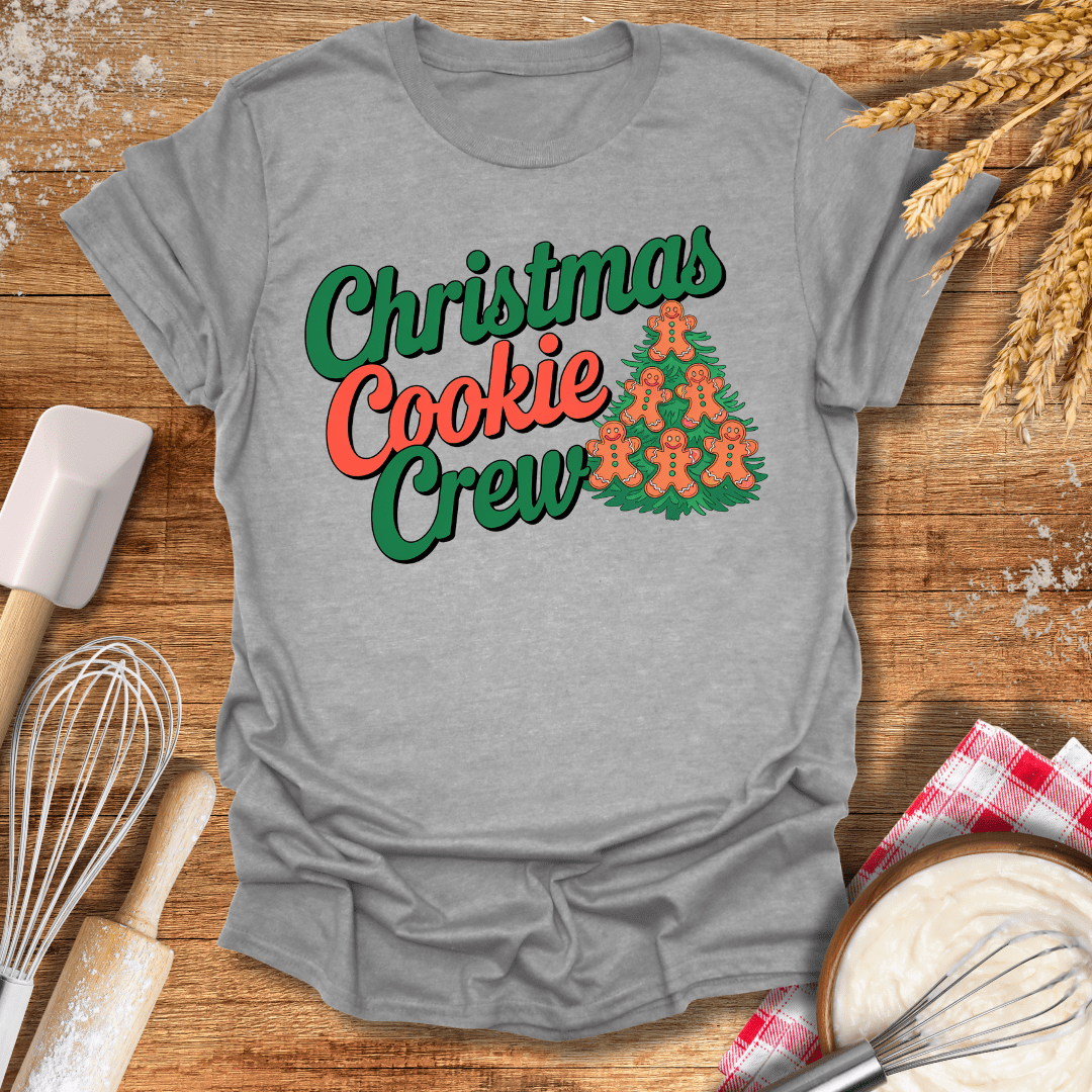 Christmas Cookie Crew T-Shirt Sport Grey / S Baking Threads