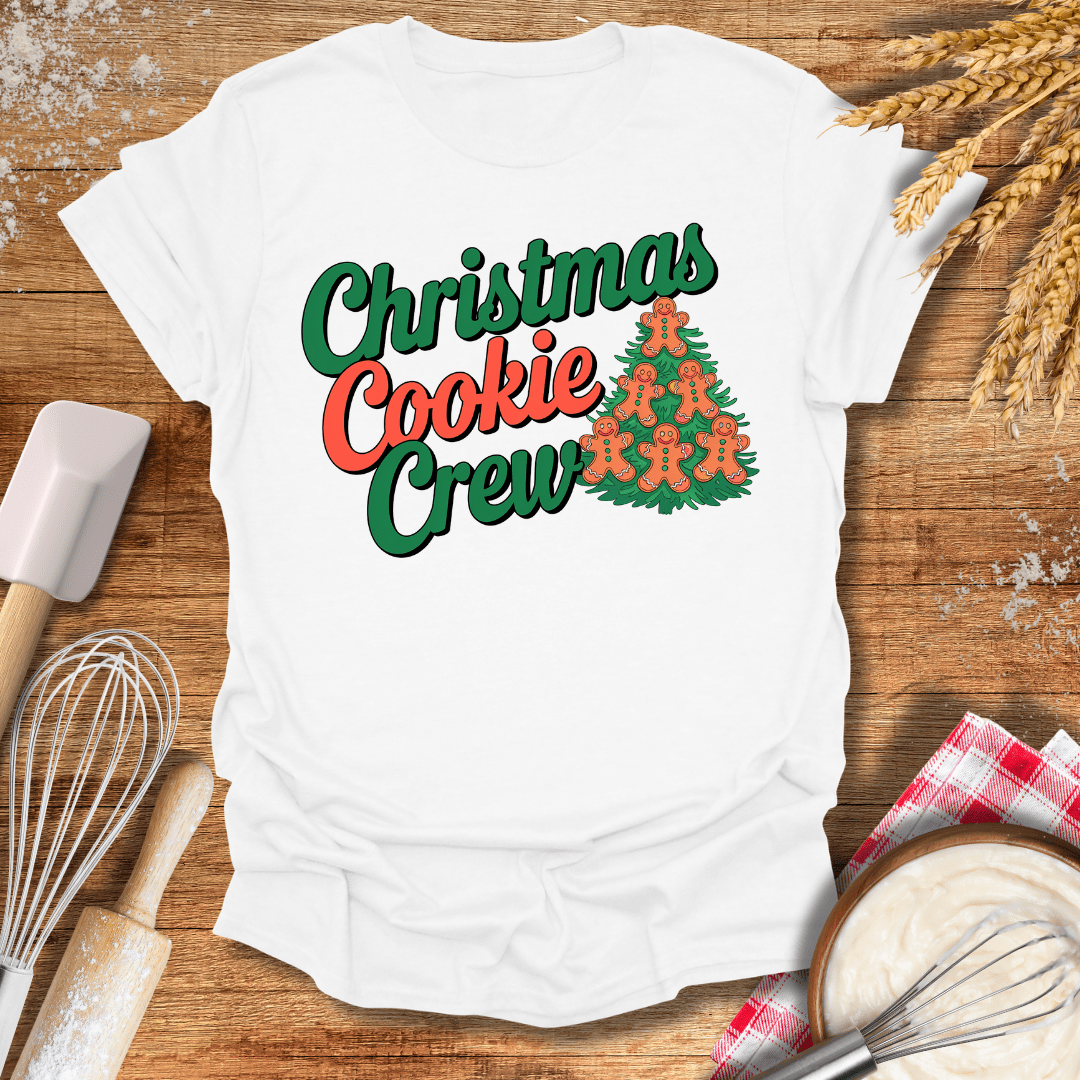 Christmas Cookie Crew T-Shirt White / S Baking Threads