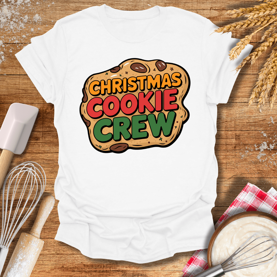 Christmas Cookie Crew T-Shirt White / S Baking Threads