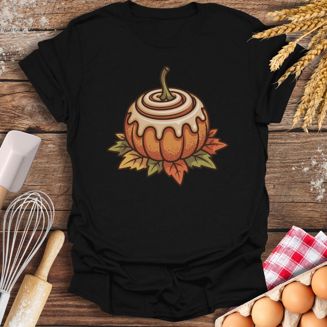 Cinnamon Pumpkin T-Shirt Black / S Baking Threads