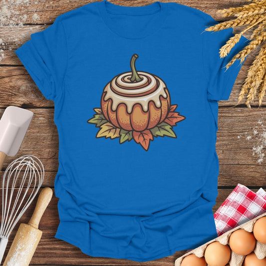 Cinnamon Pumpkin T-Shirt Royal / S Baking Threads