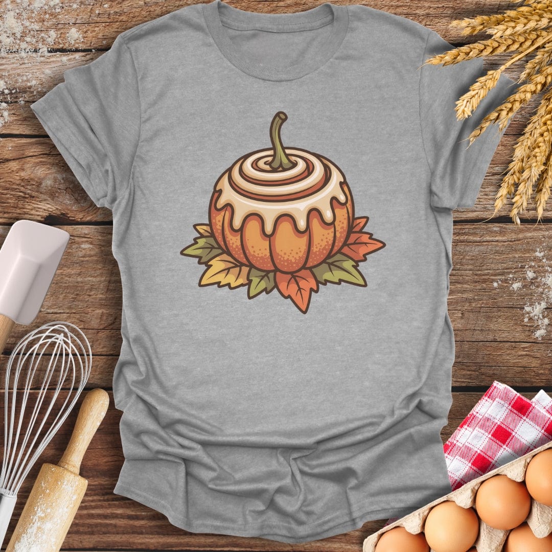 Cinnamon Pumpkin T-Shirt Sport Grey / S Baking Threads
