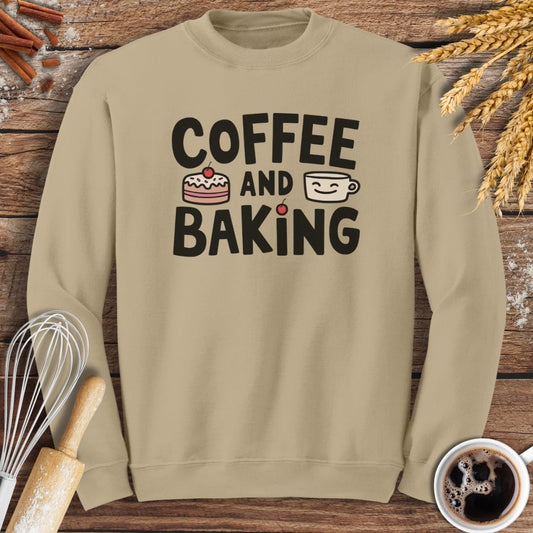Coffee and Baking Sweatshirt Baking Threads
