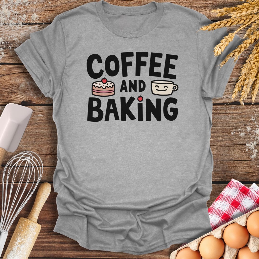 Coffee and Baking T-Shirt Sport Grey / S Baking Threads
