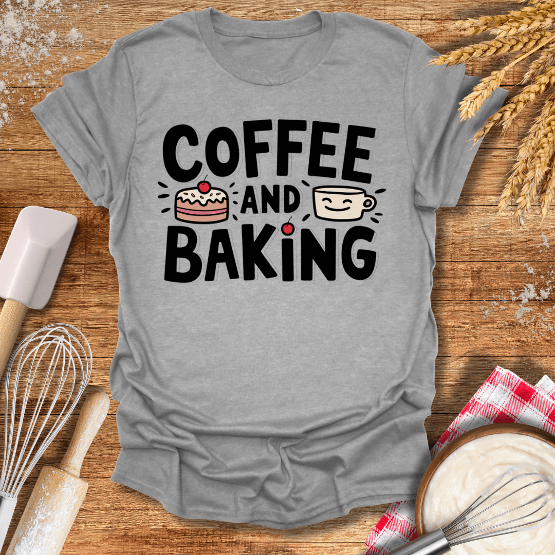 Coffee and Baking T-Shirt Sport Grey / S Baking Threads