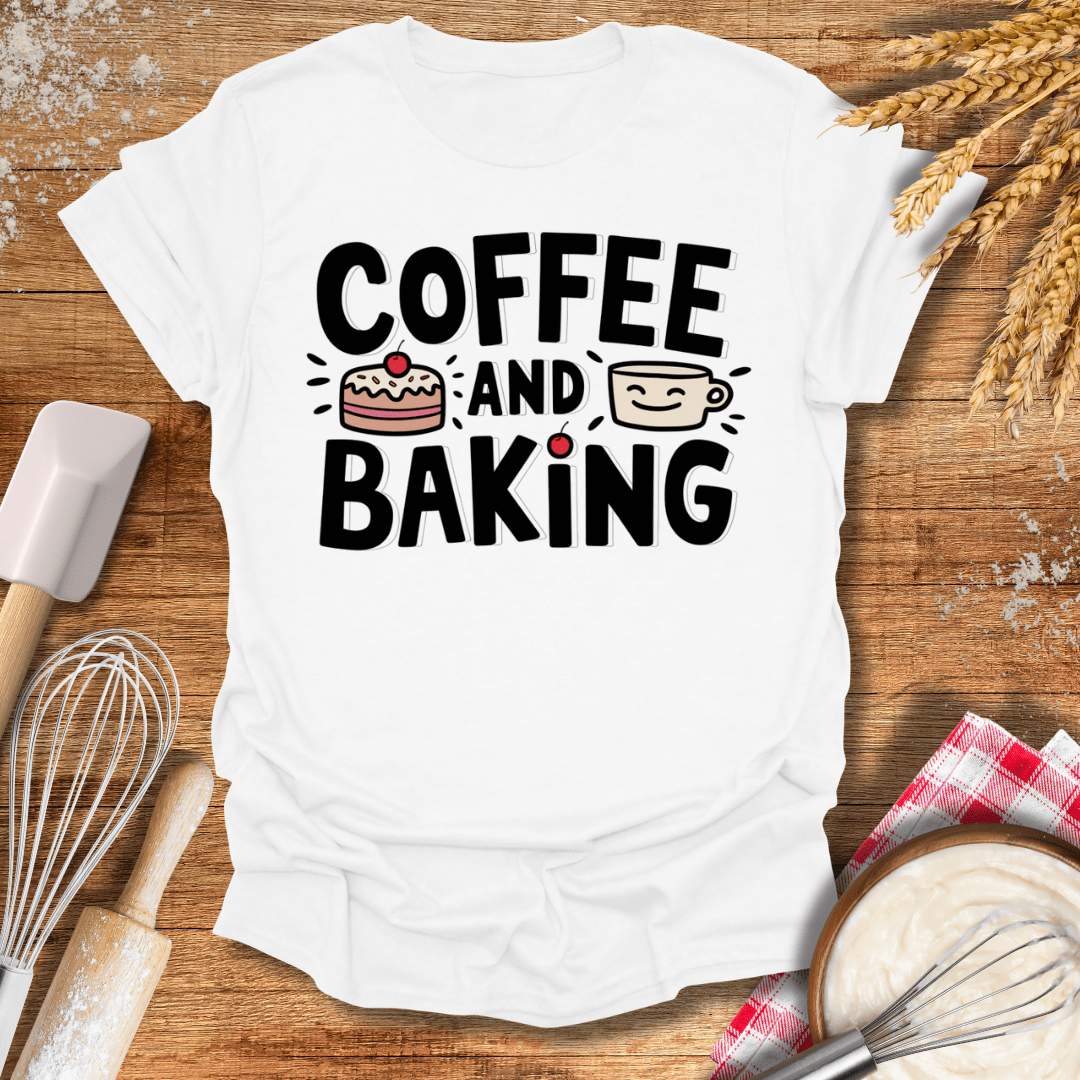 Coffee and Baking T-Shirt White / S Baking Threads