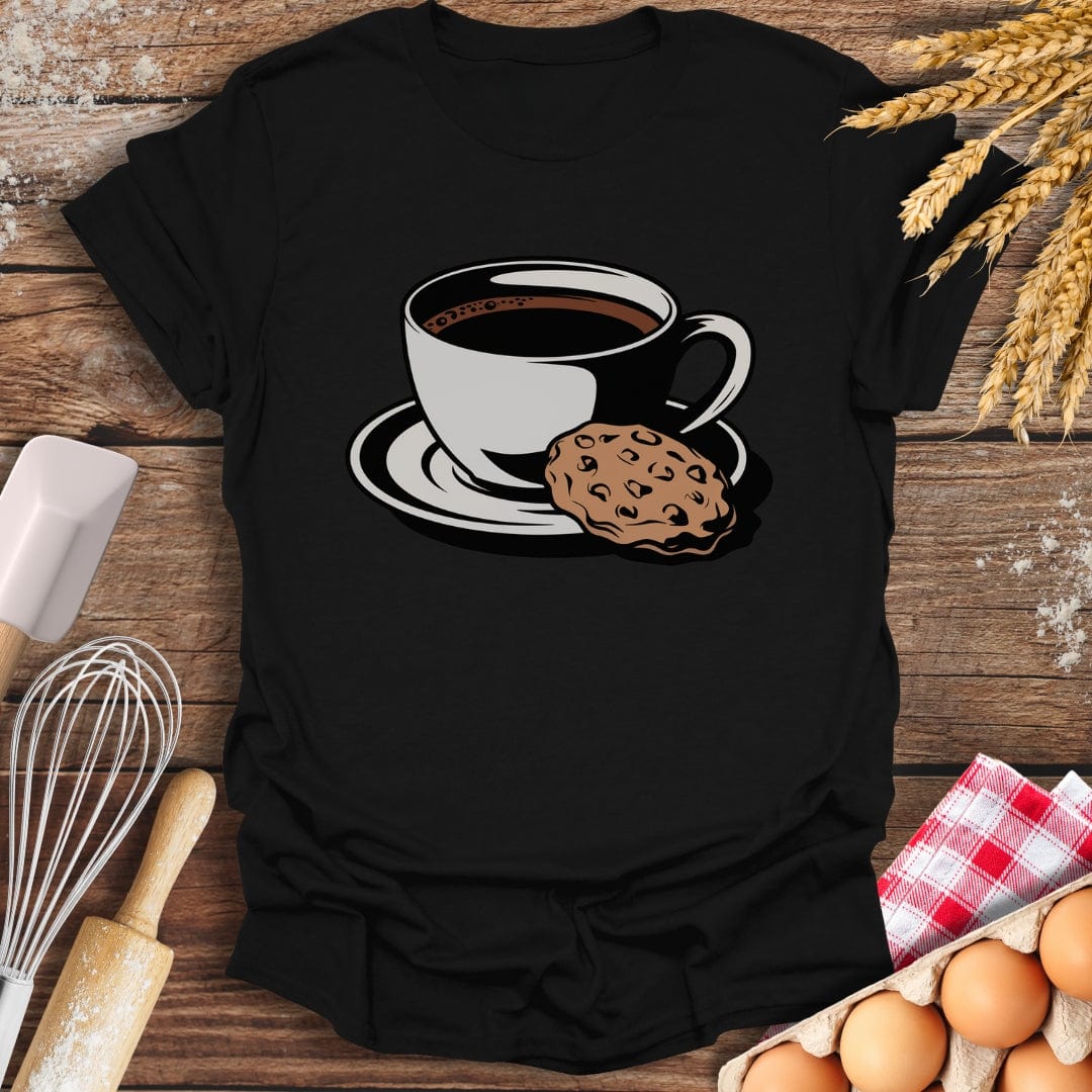 Coffee Cookie T-Shirt Black / S Baking Threads