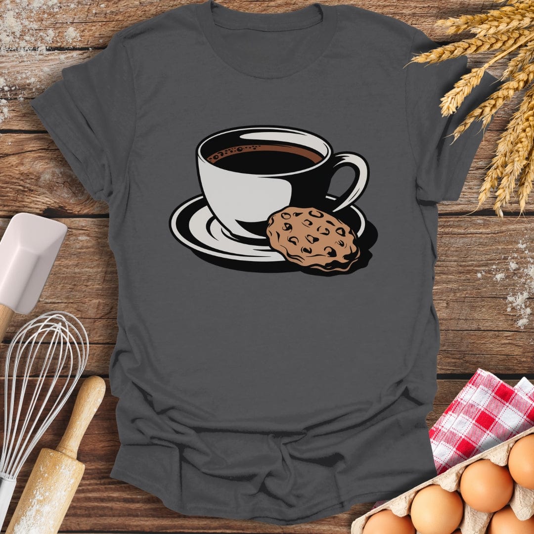 Coffee Cookie T-Shirt Charcoal / S Baking Threads