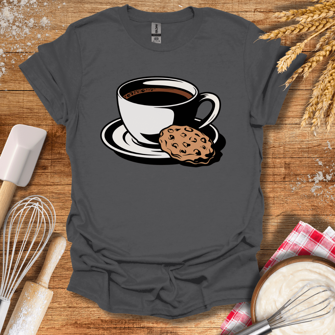 Coffee Cookie T-Shirt Charcoal / S Baking Threads