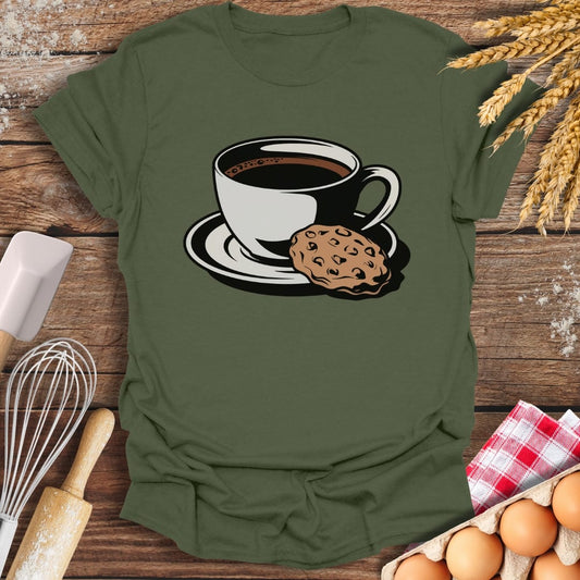 Coffee Cookie T-Shirt Military Green / S Baking Threads