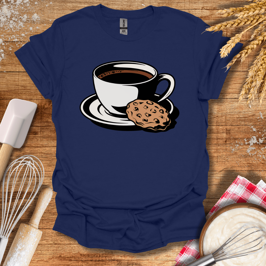 Coffee Cookie T-Shirt Navy / S Baking Threads