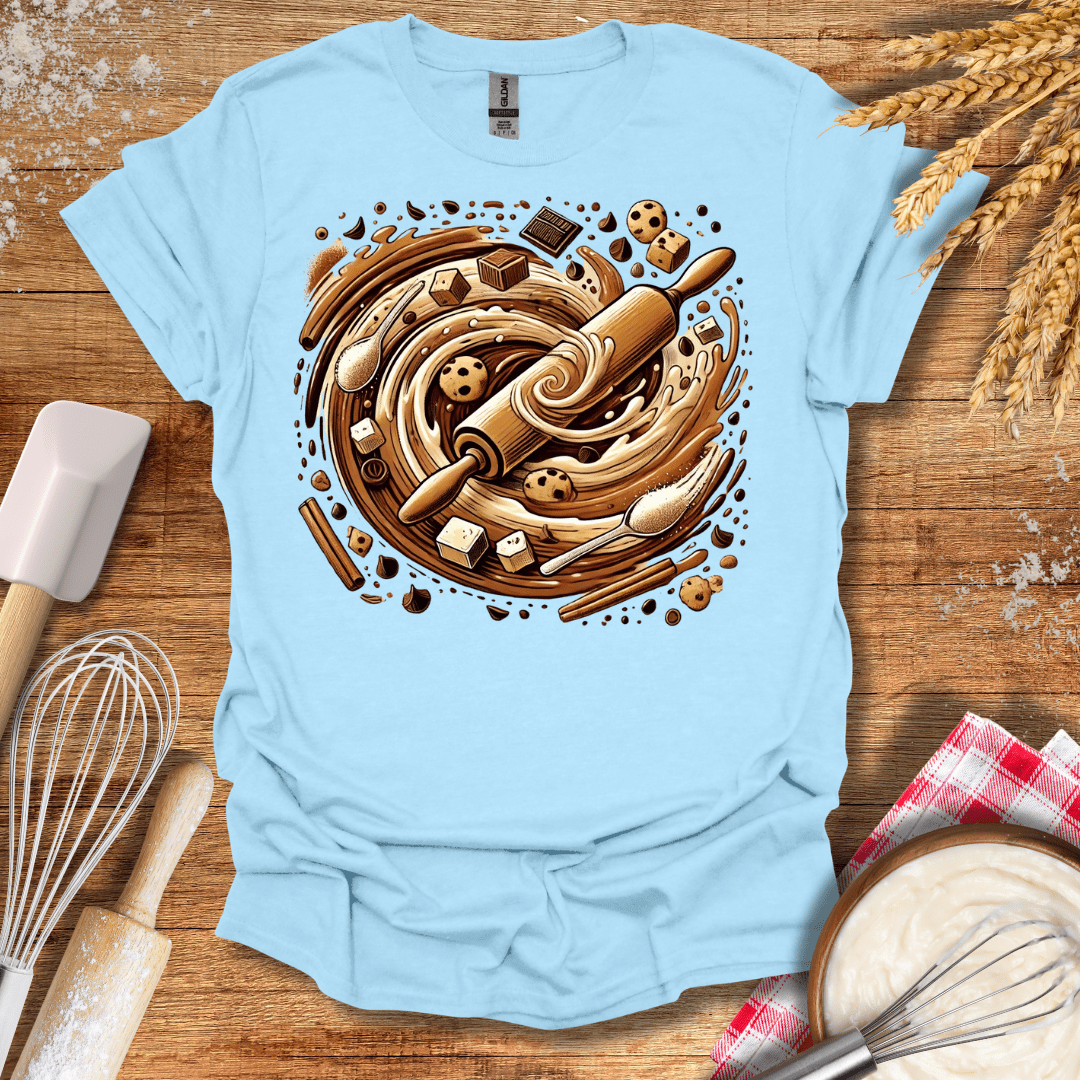 Cookie Chaos T-Shirt Light Blue / S Baking Threads