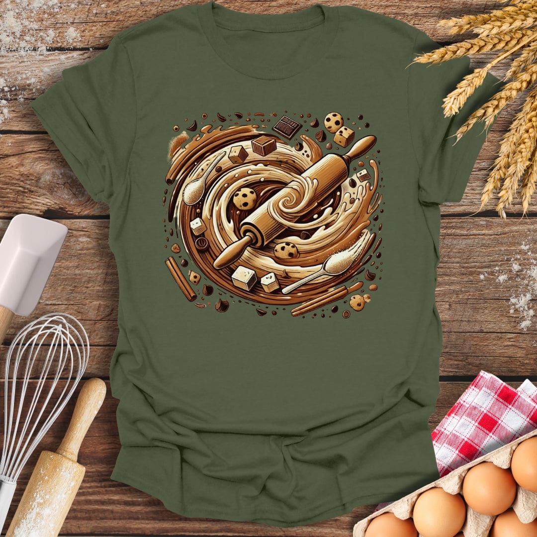 Cookie Chaos T-Shirt Military Green / S Baking Threads