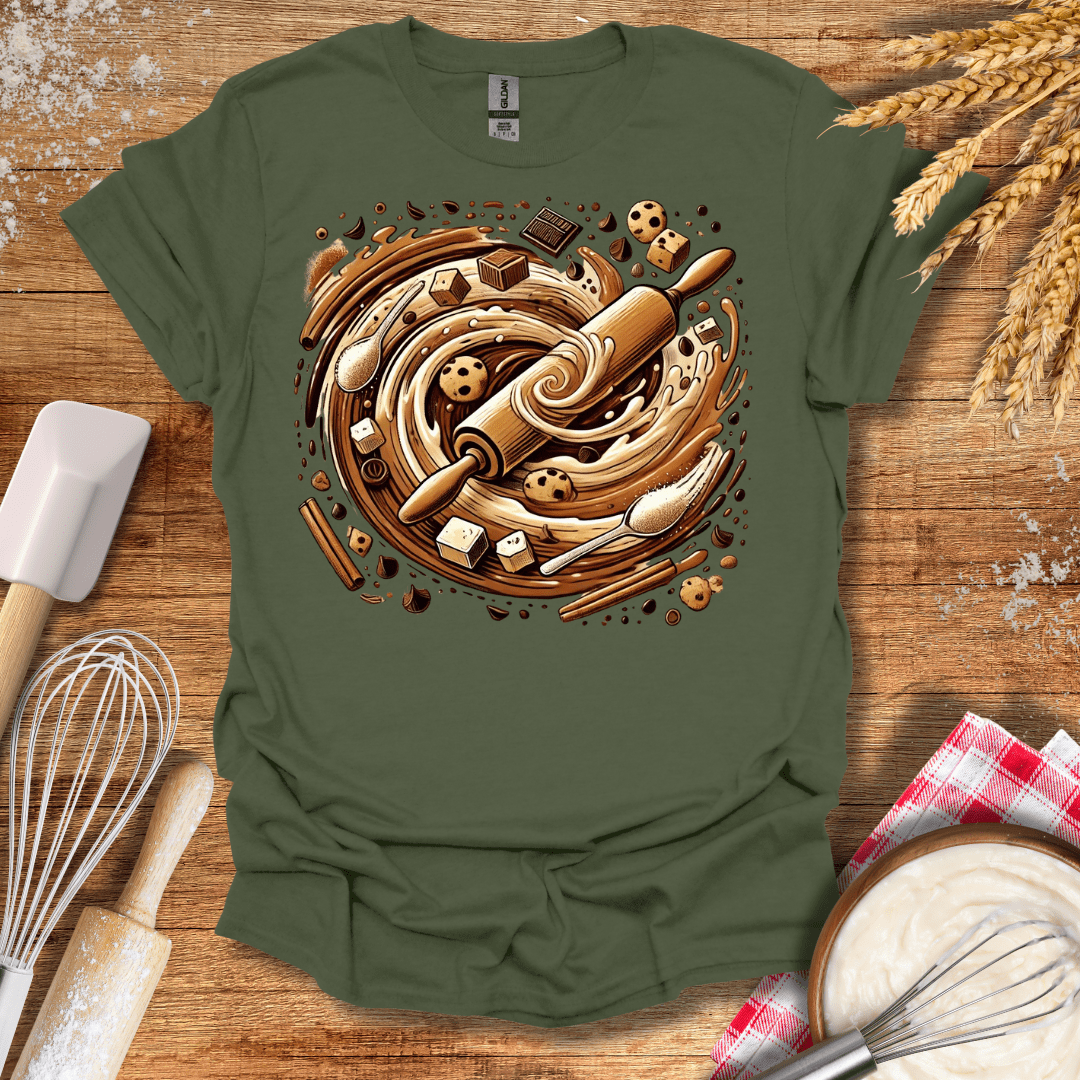 Cookie Chaos T-Shirt Military Green / S Baking Threads