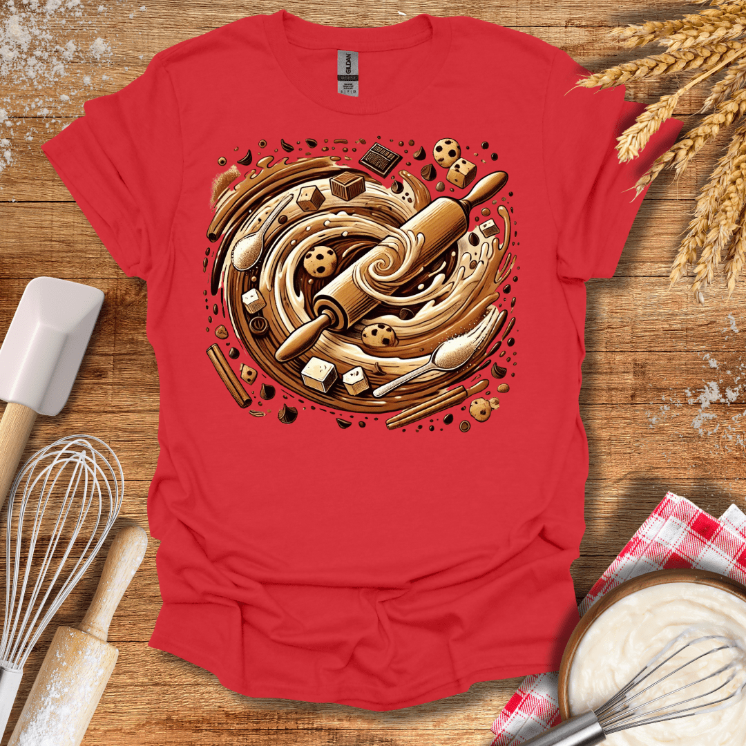 Cookie Chaos T-Shirt Red / S Baking Threads