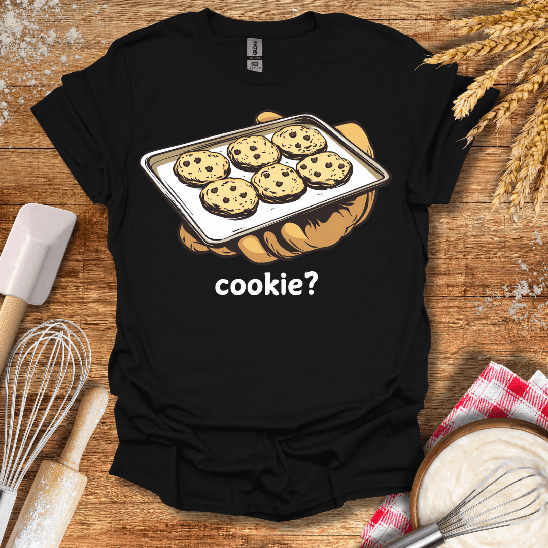 cookie? T-Shirt Black / S Baking Threads