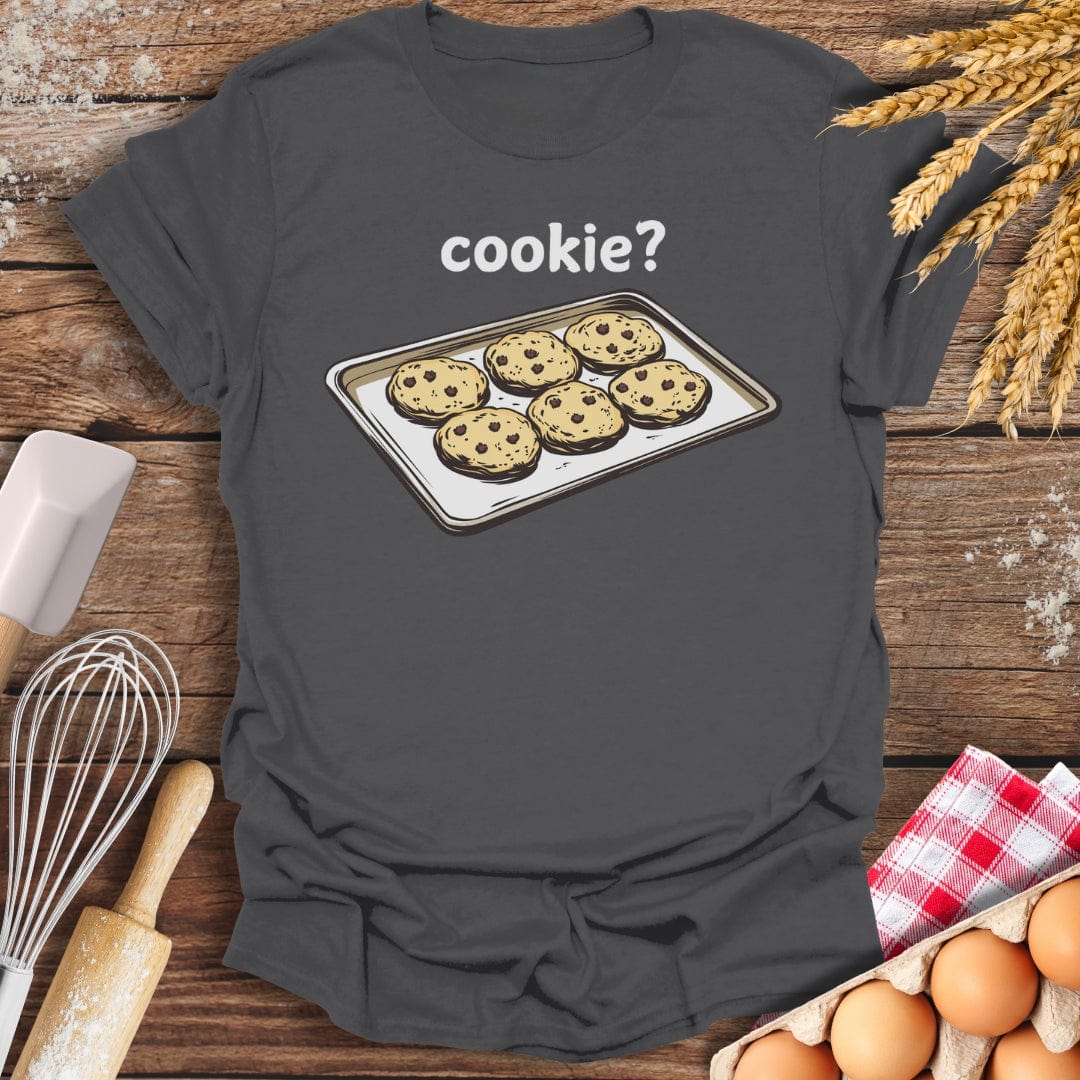 cookie? T-Shirt Charcoal / S Baking Threads