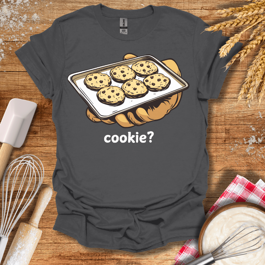 cookie? T-Shirt Charcoal / S Baking Threads