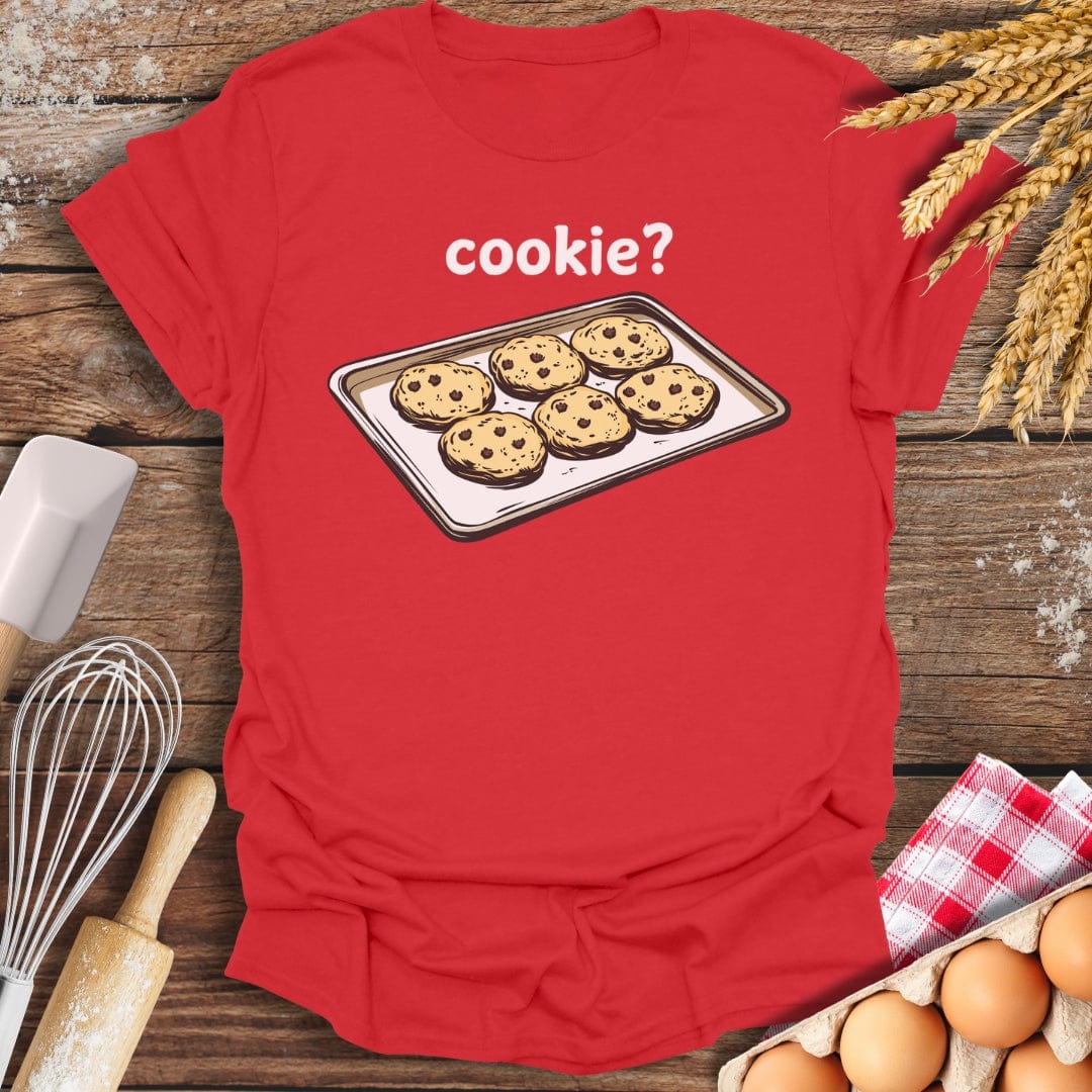 cookie? T-Shirt Red / S Baking Threads