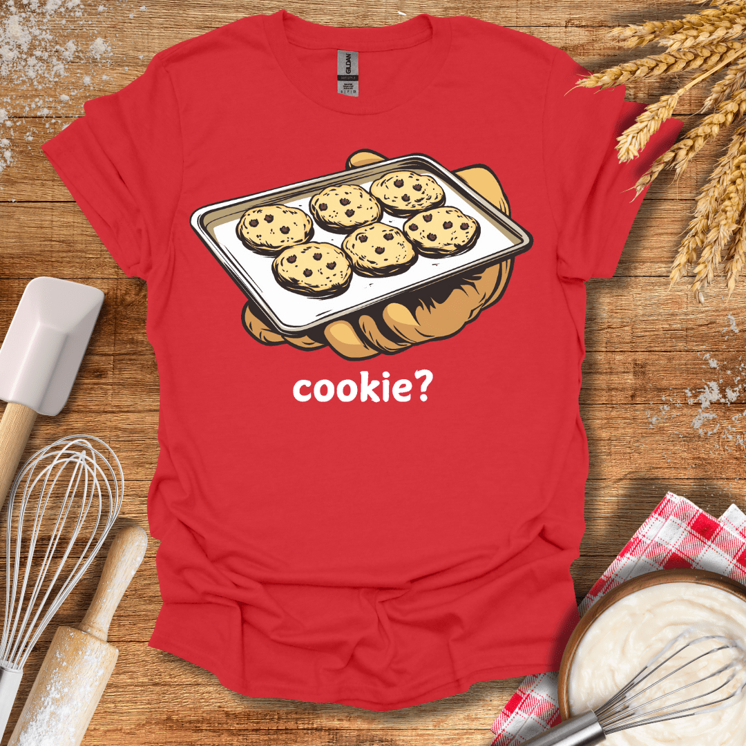 cookie? T-Shirt Red / S Baking Threads