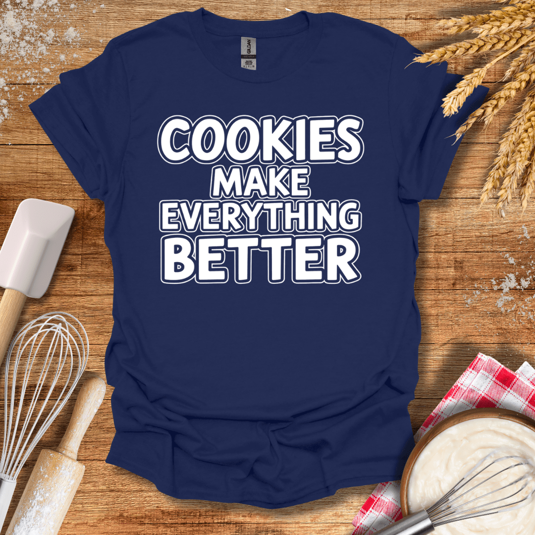 Cookies Make Everything Better Modern T-Shirt Navy / S Baking Threads