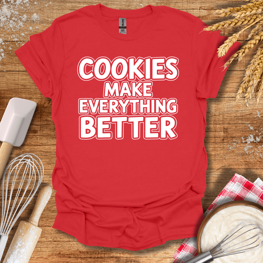 Cookies Make Everything Better Modern T-Shirt Red / S Baking Threads